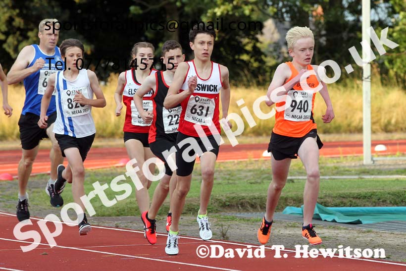 800 metres, 2021 North East Grand Prix 6, Monkton, Wednesday, August 4th. Photo: David T. Hewitson/Sports for All Pics